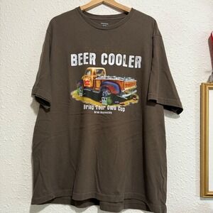 Beer Cooler Truck men's 2XL Graphic T Shirt Backwoods Bring Your Own Cup‎ Adult